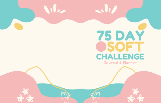 75-Day Soft Challenge Journal for Women – Printable Self-Care & Habit Tracker